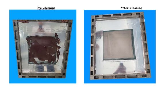 Peralatan pembersih stencil semprotan putar, operasi penuh pneumatik, tidak ada listrik, tidak ada bahaya keamanan TW-CL1700